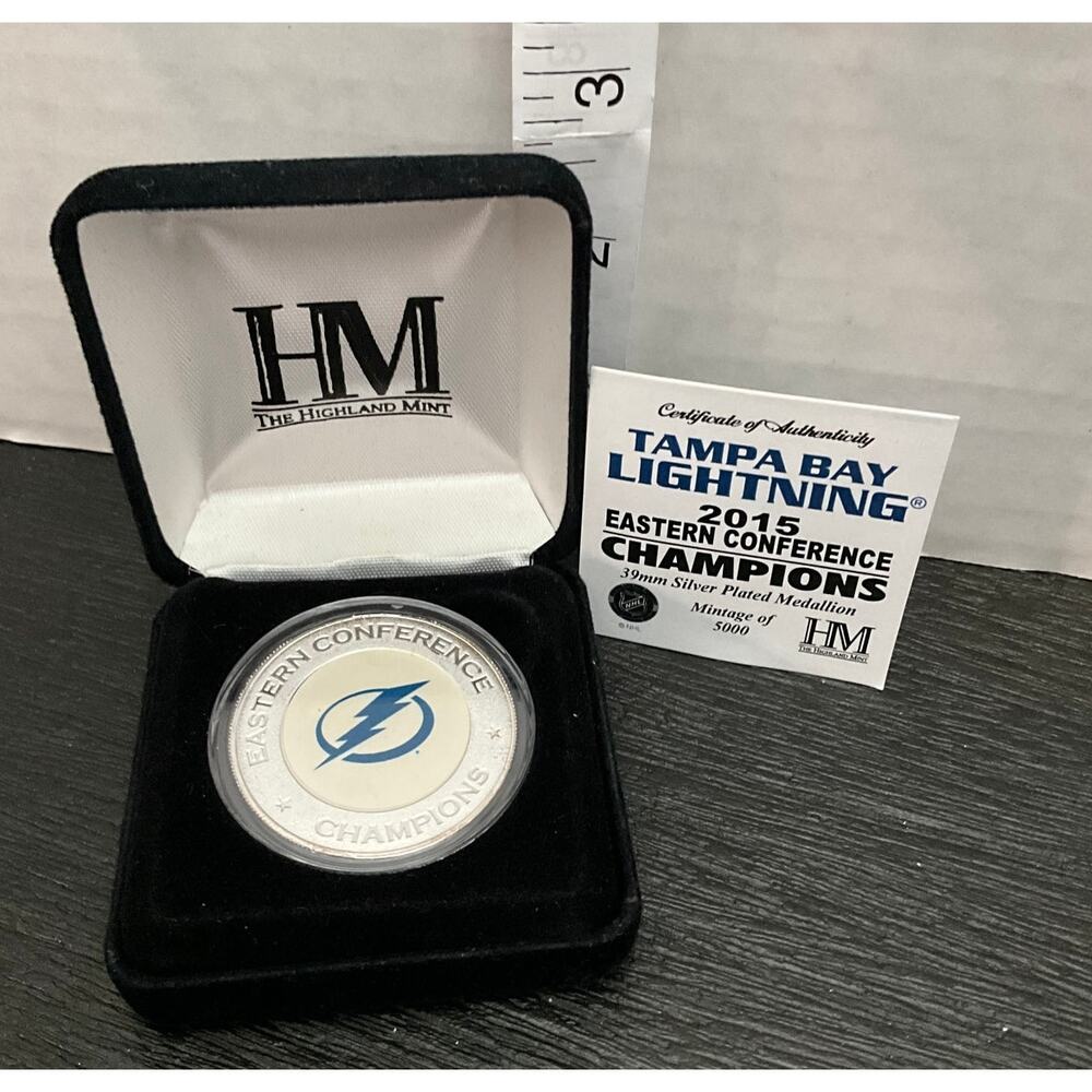 Tampa Bay Lightning2015 Eastern Conference Champion 39mm Silver Plated Medallion